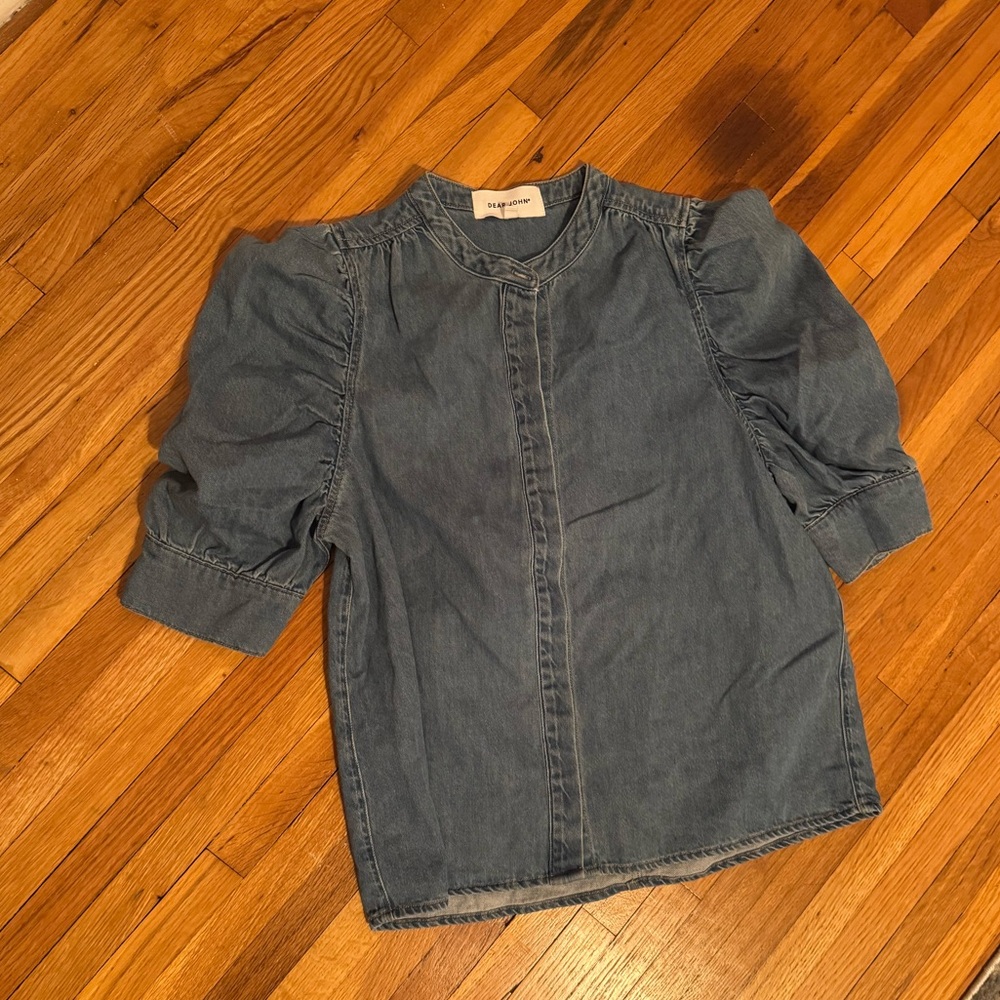 Dear John Denim Short Sleeve Top NWOT